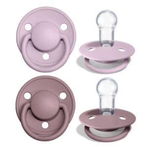 BIBS® de Lux duda Dusky Liliac & Heather Silicone (0-36m)