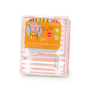 TOSAMA® Biorazgradljive vatirane palčke to.to, 60kos