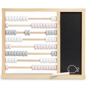 JOLLEIN® Leseno abakus računalo, sivo-roza