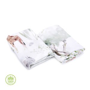 MAKASZKA® Tetra plenica 100 % bambusov muslin - Sawanna