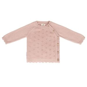 Baby's Only® Pulover pleten pink iz 100% bombaža