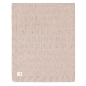 Jollein® Pletena bombažna odeja 75x100cm Grain Knit Wild Rose
