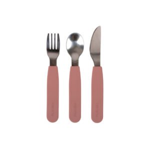 FILIBABBA®  Silikonski set jedilnega pribora - Rose