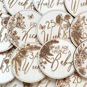 Meraki Nosečniške kartice mejnikov - milestone