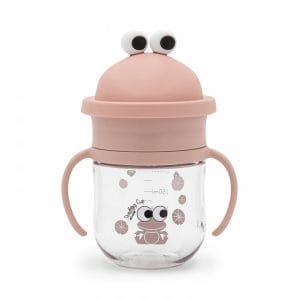 Noui Noui 360° Lonček za učenje pitja Frog Cup® 250ml - Rose