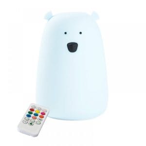 Rabbit&Friends Mehka lučka Medvedek z dalj. upravljalcem - Svetlo modra