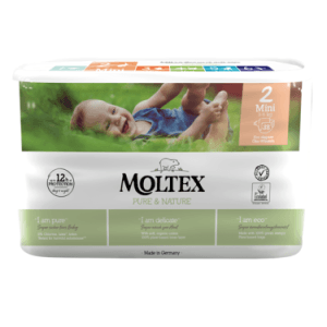 Moltex Pure & Nature otroške plenice mini 3-6 kg, 38 kos