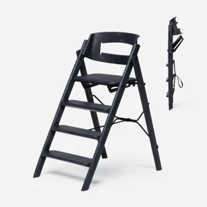 KAOS KLAPP® lesen stolček za hranjenje iz reciklirane plastike Charcoal Black